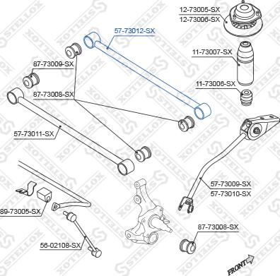 Stellox 57-73012-SX - Важіль незалежної підвіски колеса autocars.com.ua