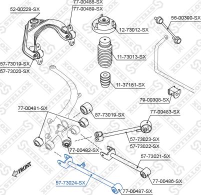 Stellox 57-73024-SX - Важіль незалежної підвіски колеса autocars.com.ua