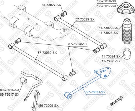 Stellox 57-73031-SX - Важіль незалежної підвіски колеса autocars.com.ua