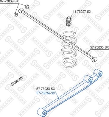 Stellox 57-73034-SX - Важіль незалежної підвіски колеса autocars.com.ua