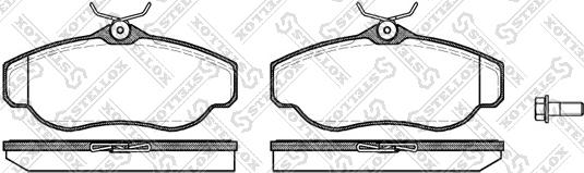 Stellox 587 000-SX - Тормозные колодки, дисковые, комплект avtokuzovplus.com.ua