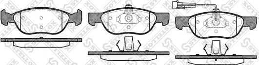 Stellox 598 011B-SX - Гальмівні колодки, дискові гальма autocars.com.ua