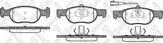 Stellox 599 031B-SX - Тормозные колодки, дисковые, комплект avtokuzovplus.com.ua