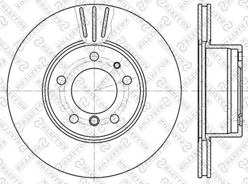 Stellox 6020-1519V-SX - Гальмівний диск autocars.com.ua