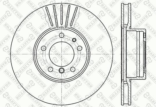 Stellox 6020-1532V-SX - Тормозной диск avtokuzovplus.com.ua