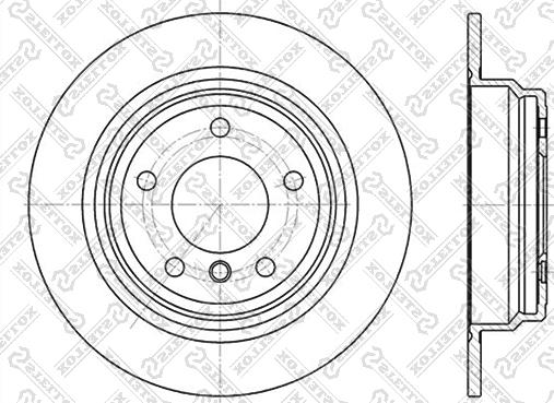 Stellox 6020-1537-SX - Гальмівний диск autocars.com.ua