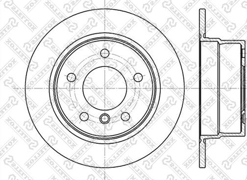 Stellox 6020-1538-SX - Тормозной диск avtokuzovplus.com.ua