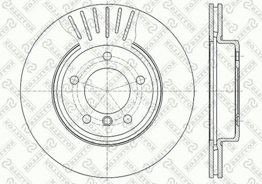 Stellox 6020-1540V-SX - Тормозной диск avtokuzovplus.com.ua