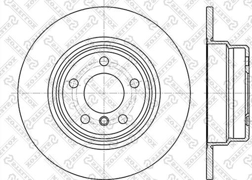 Stellox 6020-1548-SX - Гальмівний диск autocars.com.ua