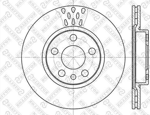 Stellox 6020-1923V-SX - Гальмівний диск autocars.com.ua