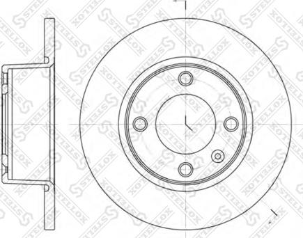 Stellox 6020-1924-SX - Тормозной диск avtokuzovplus.com.ua