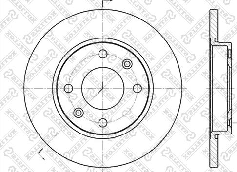 Stellox 6020-1926-SX - Тормозной диск avtokuzovplus.com.ua