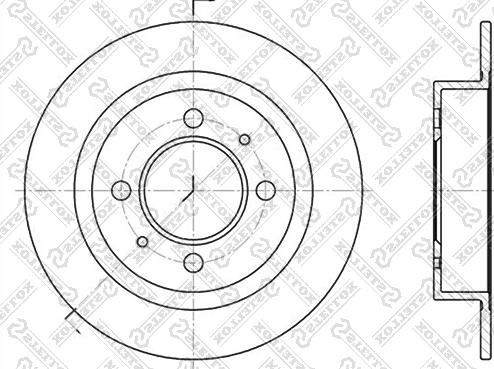 Stellox 6020-2246-SX - Гальмівний диск autocars.com.ua