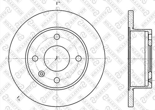 Stellox 6020-2512-SX - Тормозной диск avtokuzovplus.com.ua