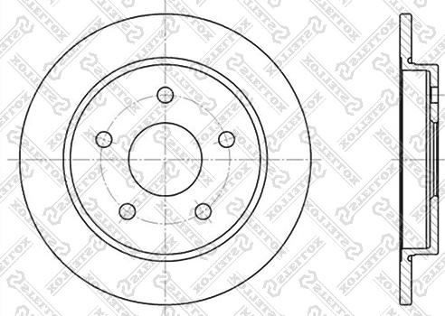 Stellox 6020-2522-SX - Гальмівний диск autocars.com.ua