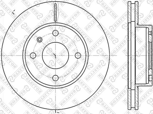 Stellox 6020-2529V-SX - Тормозной диск avtokuzovplus.com.ua