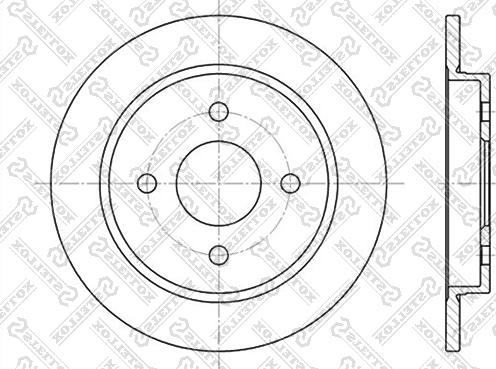 Stellox 6020-2536-SX - Тормозной диск avtokuzovplus.com.ua