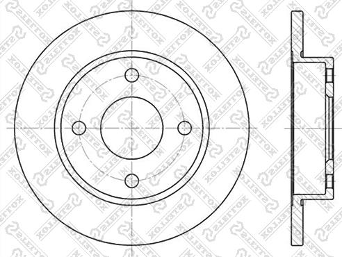 Stellox 6020-2543-SX - Гальмівний диск autocars.com.ua