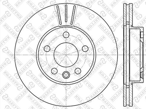 Stellox 6020-2545V-SX - Тормозной диск avtokuzovplus.com.ua