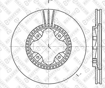 Stellox 6020-2618V-SX - Тормозной диск avtokuzovplus.com.ua