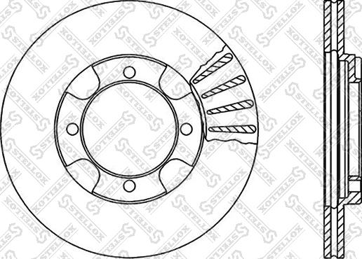 Stellox 6020-3011V-SX - Тормозной диск avtokuzovplus.com.ua