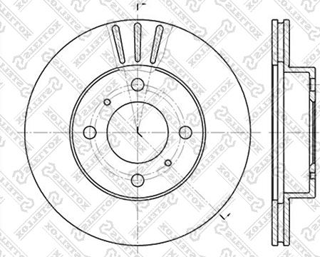 Stellox 6020-3021V-SX - Тормозной диск avtokuzovplus.com.ua