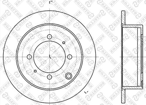 Stellox 6020-3024-SX - Гальмівний диск autocars.com.ua