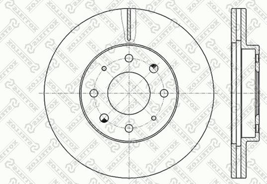 Stellox 6020-3032V-SX - Гальмівний диск autocars.com.ua