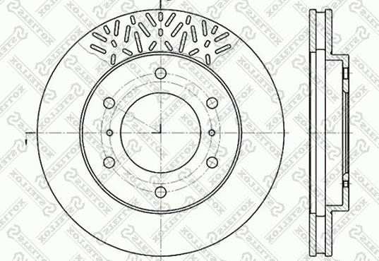 Stellox 6020-3033V-SX - Тормозной диск avtokuzovplus.com.ua