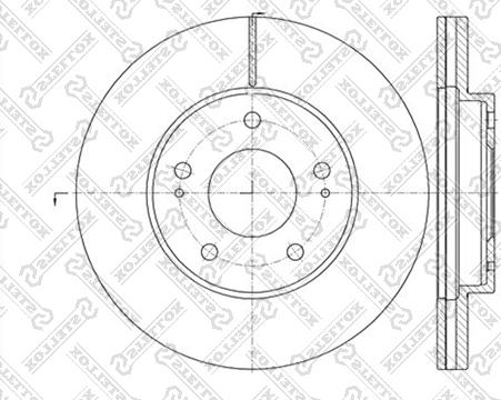 Stellox 6020-3034V-SX - Тормозной диск autodnr.net