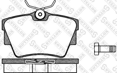 Stellox 602 030L-SX - Тормозные колодки, дисковые, комплект avtokuzovplus.com.ua