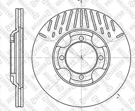 Stellox 6020-3216V-SX - Тормозной диск avtokuzovplus.com.ua