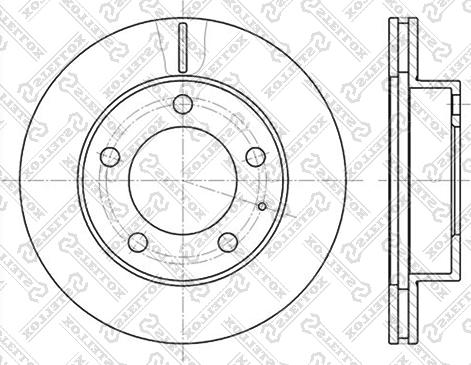 Stellox 6020-3227V-SX - Тормозной диск avtokuzovplus.com.ua