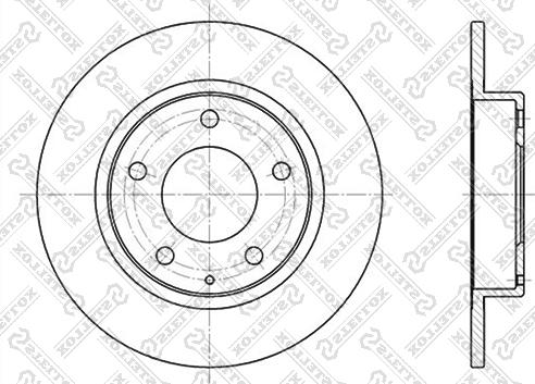 Stellox 6020-3228-SX - Гальмівний диск autocars.com.ua