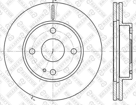 Stellox 6020-3232V-SX - Тормозной диск avtokuzovplus.com.ua