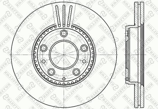 Stellox 6020-3245V-SX - Тормозной диск avtokuzovplus.com.ua