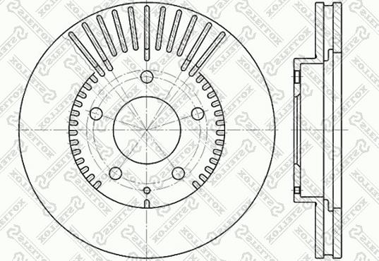 Stellox 6020-3254V-SX - Гальмівний диск autocars.com.ua