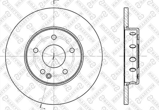 Stellox 6020-3316-SX - Тормозной диск autodnr.net