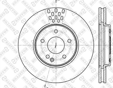 Stellox 6020-3332V-SX - Тормозной диск avtokuzovplus.com.ua