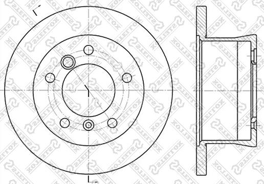 Stellox 6020-3336-SX - Тормозной диск avtokuzovplus.com.ua