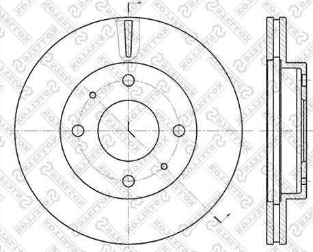 Stellox 6020-3403V-SX - Тормозной диск avtokuzovplus.com.ua