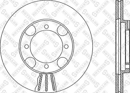 Stellox 6020-3408V-SX - Тормозной диск avtokuzovplus.com.ua