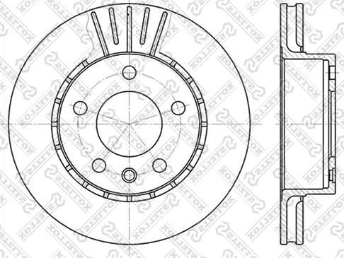 Stellox 6020-3611V-SX - Тормозной диск avtokuzovplus.com.ua