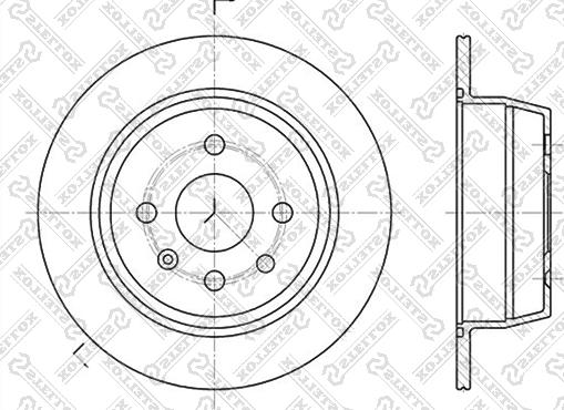 Stellox 6020-3618-SX - Тормозной диск avtokuzovplus.com.ua