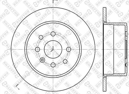 Stellox 6020-3619-SX - Гальмівний диск autocars.com.ua