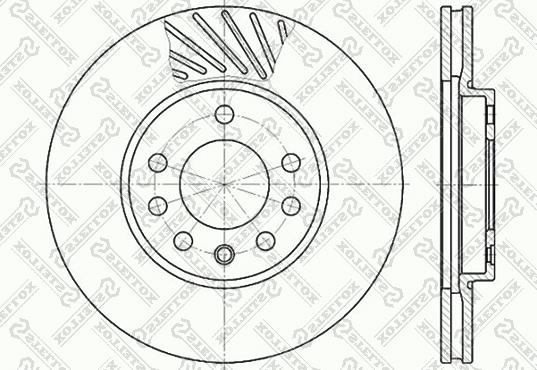 Stellox 6020-3630V-SX - Гальмівний диск autocars.com.ua