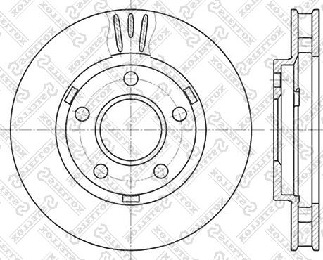 Stellox 6020-3634V-SX - Гальмівний диск autocars.com.ua