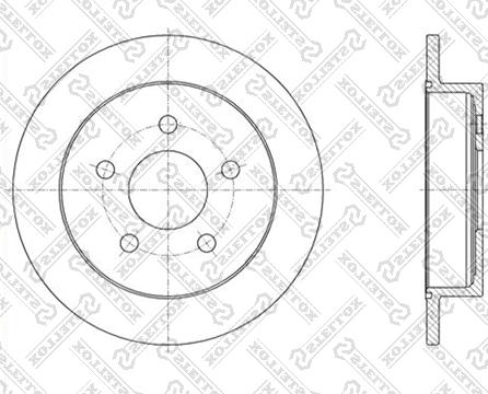 Stellox 6020-3636-SX - Тормозной диск avtokuzovplus.com.ua