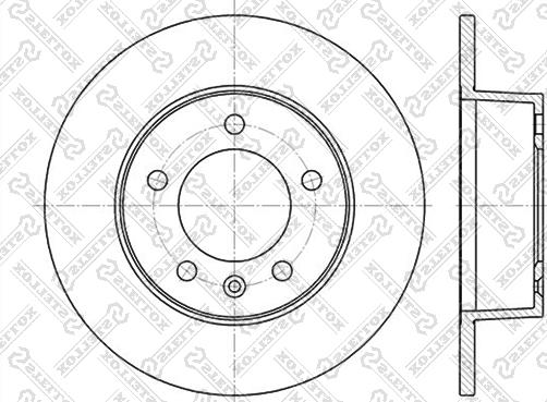 Stellox 6020-3643-SX - Гальмівний диск autocars.com.ua