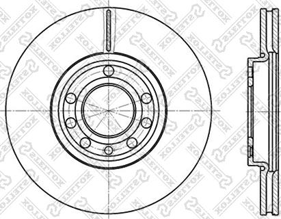 Stellox 6020-3645V-SX - Гальмівний диск autocars.com.ua